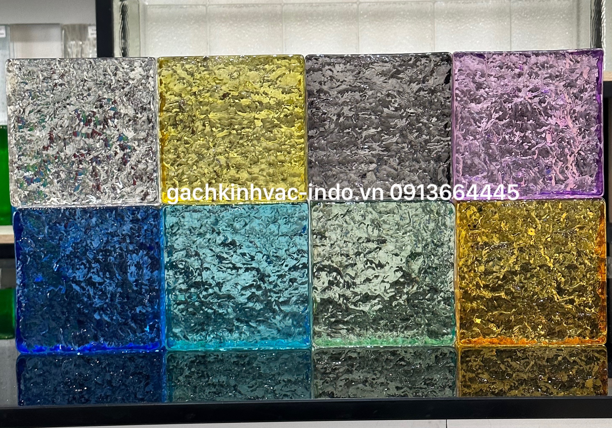 Gạch Kính Khối Đặc SP3-2 Vàng Nhạt