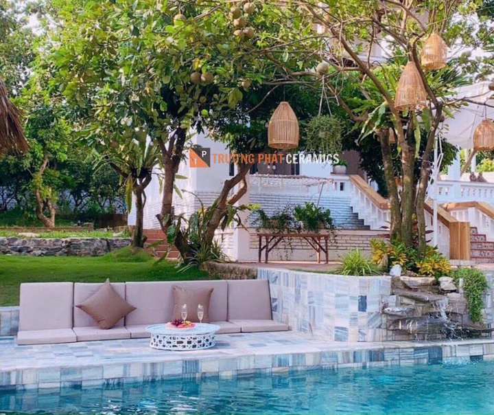 Đá sọc dưa gam nhạt: Nét đẹp thanh lịch cho không gian kiến trúc