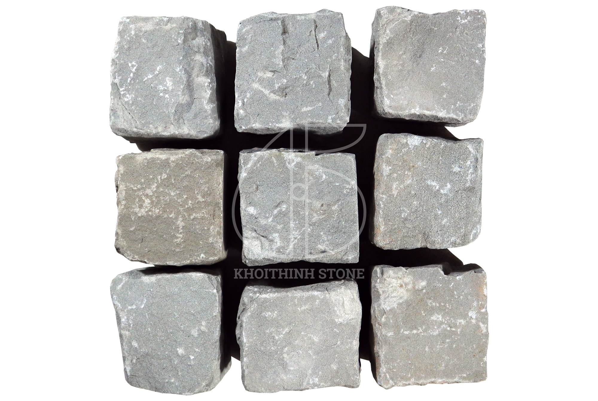 Cubic cát kết xanh chẻ tay