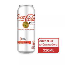 Nước ngọt không đường Coke Plus CocaCola 320ml (1 lon)