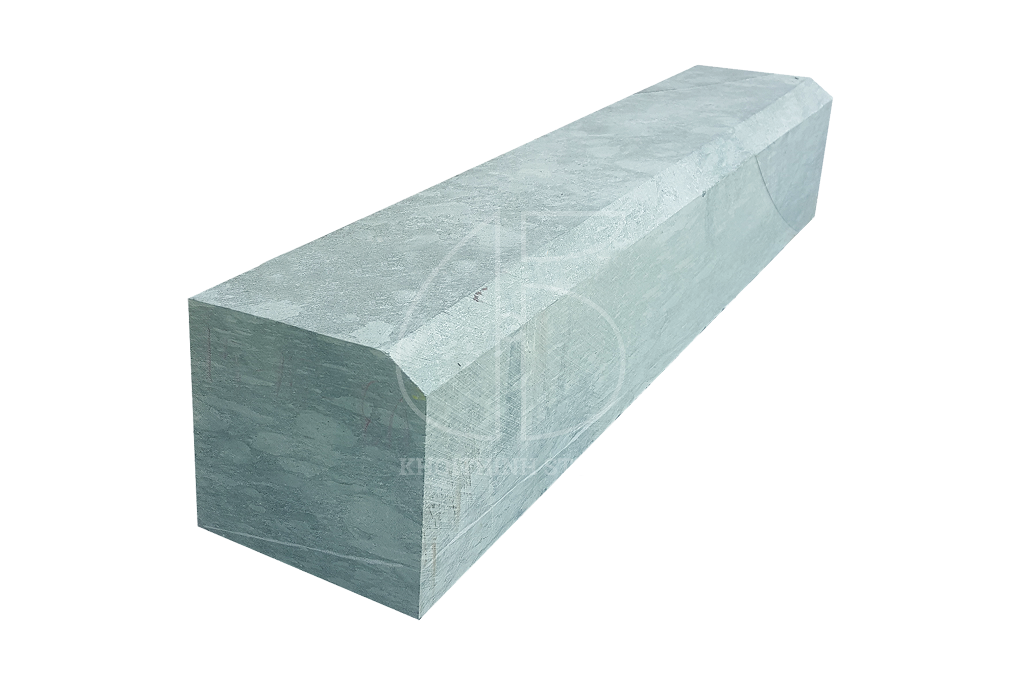 Bó vỉa xanh rêu xẻ thô