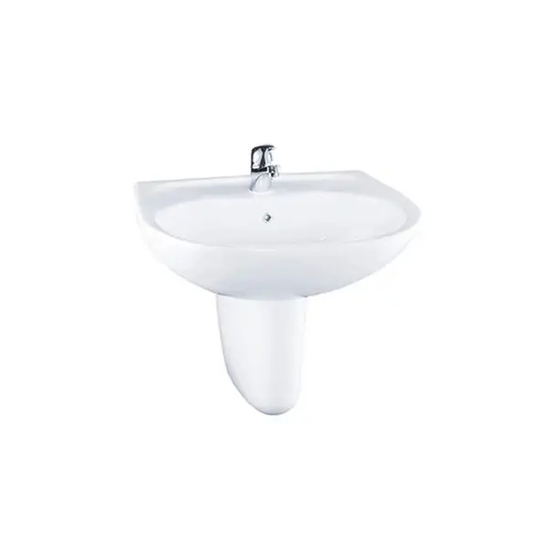 Chậu rửa mặt lavabo chân lửng LHT236CSW LHT236CSW