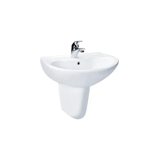 Chậu lavabo treo tường LHT240CS chân lửng LHT240CSW