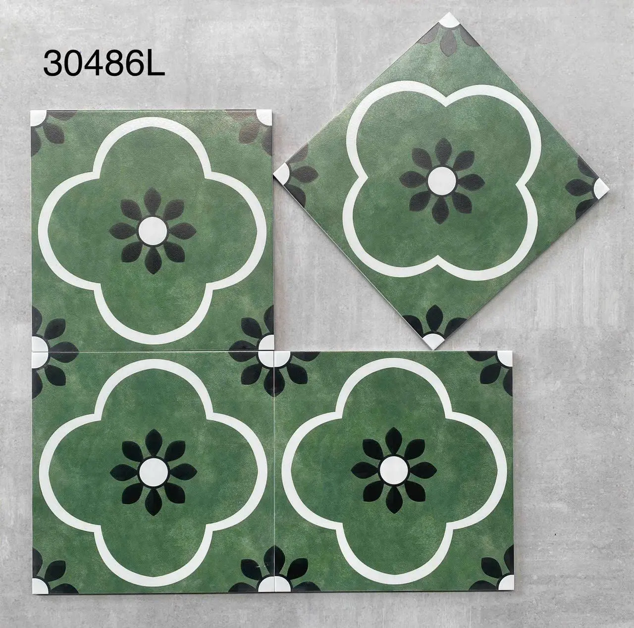 Gạch Bông Trung Quốc, men mờ xương porcelain, 300x300mm, MF3128 (30486L) (1 hộp/11 viên/1m2)