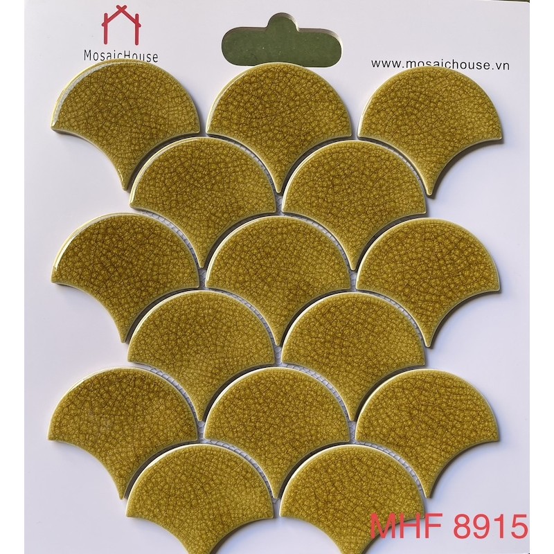 Gạch Mosaic Vảy Cá Rạn 2 lớp  MHF 8915