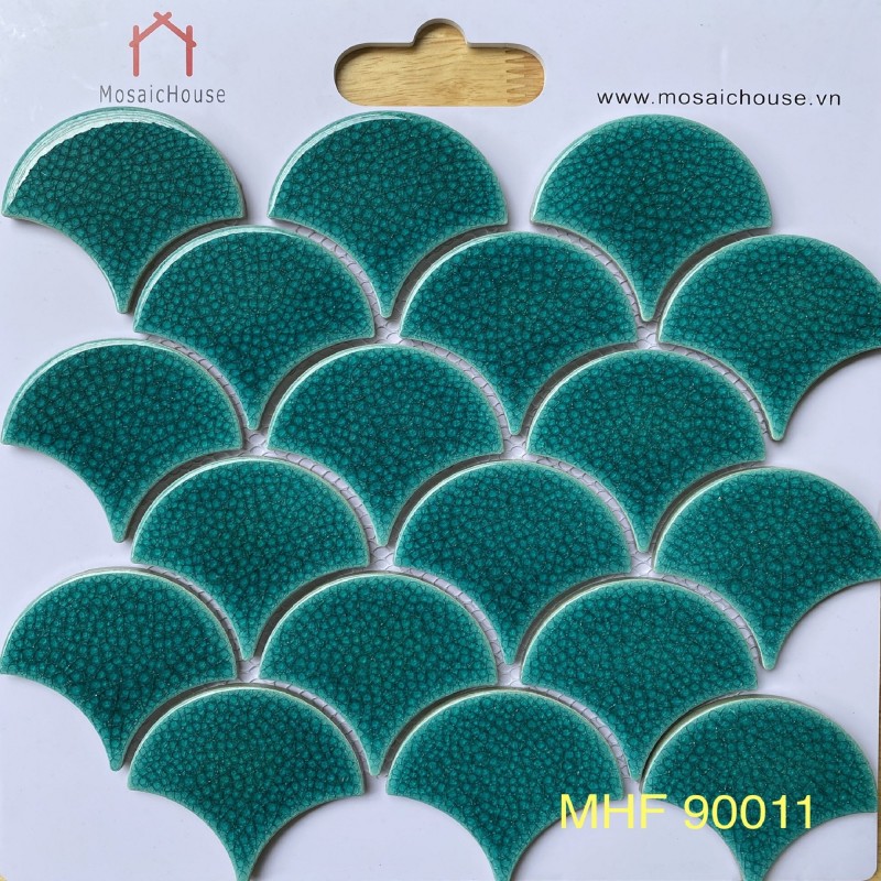 Gạch Mosaic Vảy Cá Rạn 2 lớp MHF 90011