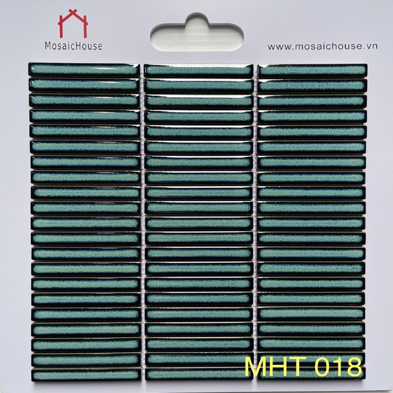 Gạch Mosaic Que Đũa Xanh Lá