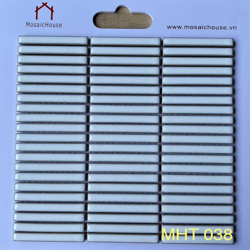 Gạch Mosaic Que Đũa Trắng