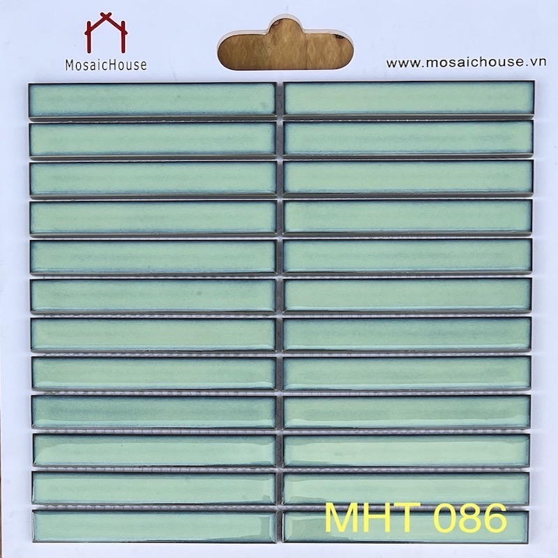 Gạch Mosaic Que Đũa Màu Xanh Ngọc MHT 086