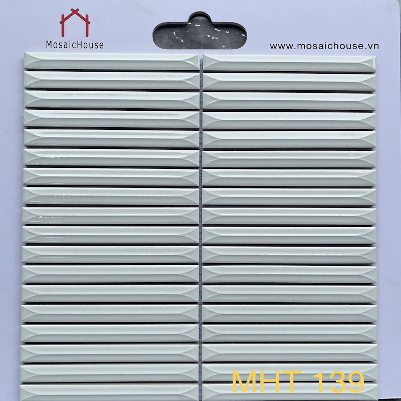Gạch Mosaic Que Đũa MHT 139 Màu Trắng