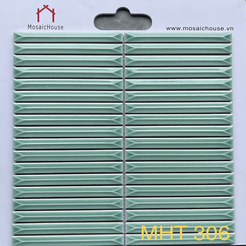 Gạch Mosaic Que Đũa MHT 306 Màu Xanh Ngọc