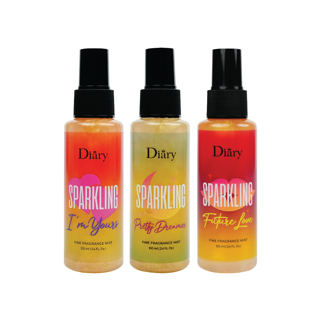 Xịt Thơm Cơ Thể Ánh Nhũ Diary Sparkling Eau De Perfume 100ml