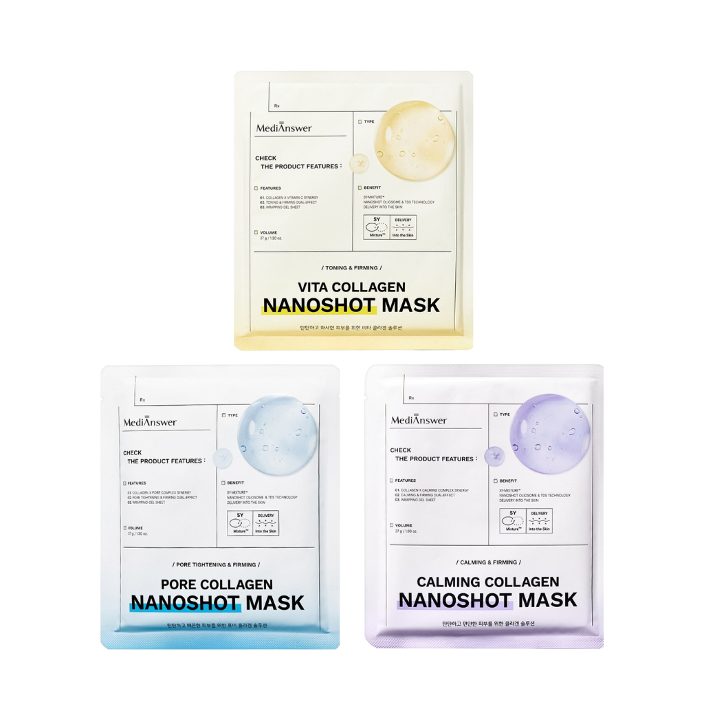 Mặt Nạ Dạng Thạch MediAnswer Collagen Nanoshot Mask 37G