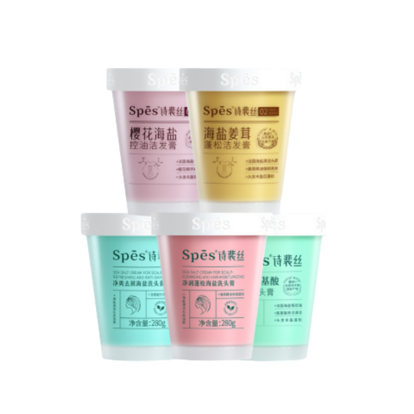 Tẩy Da Chết Da Đầu SPES Tinh Chất Muối Biển 280G