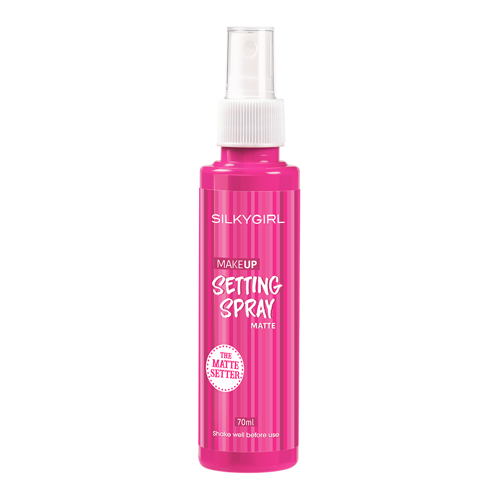 Xịt Giữ Lớp Trang Điểm Lâu Trôi Silkygirl Makeup Setting Spray Matte 70ml
