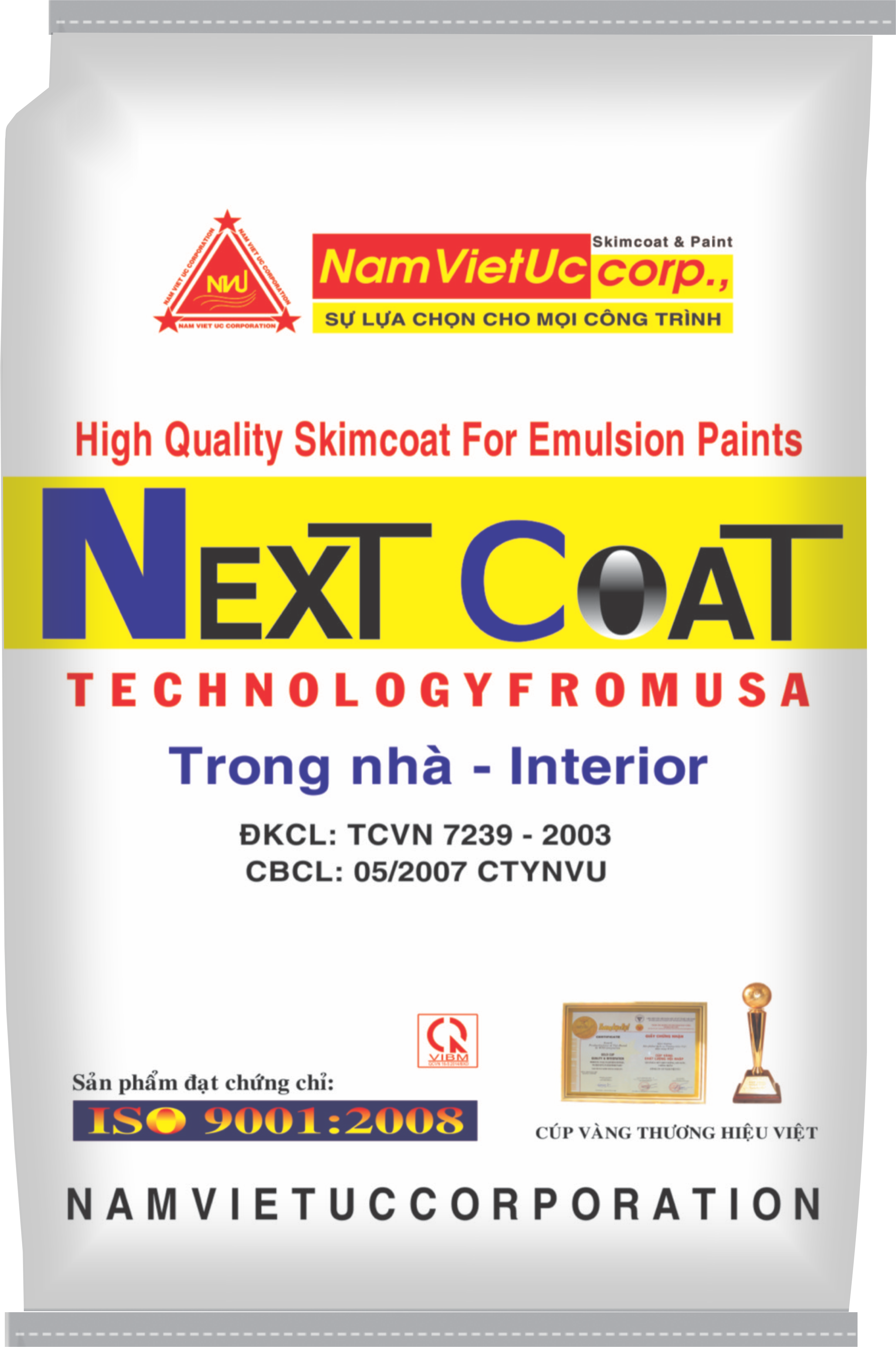 Bột Trét Tường NEXT COAT Nội thất