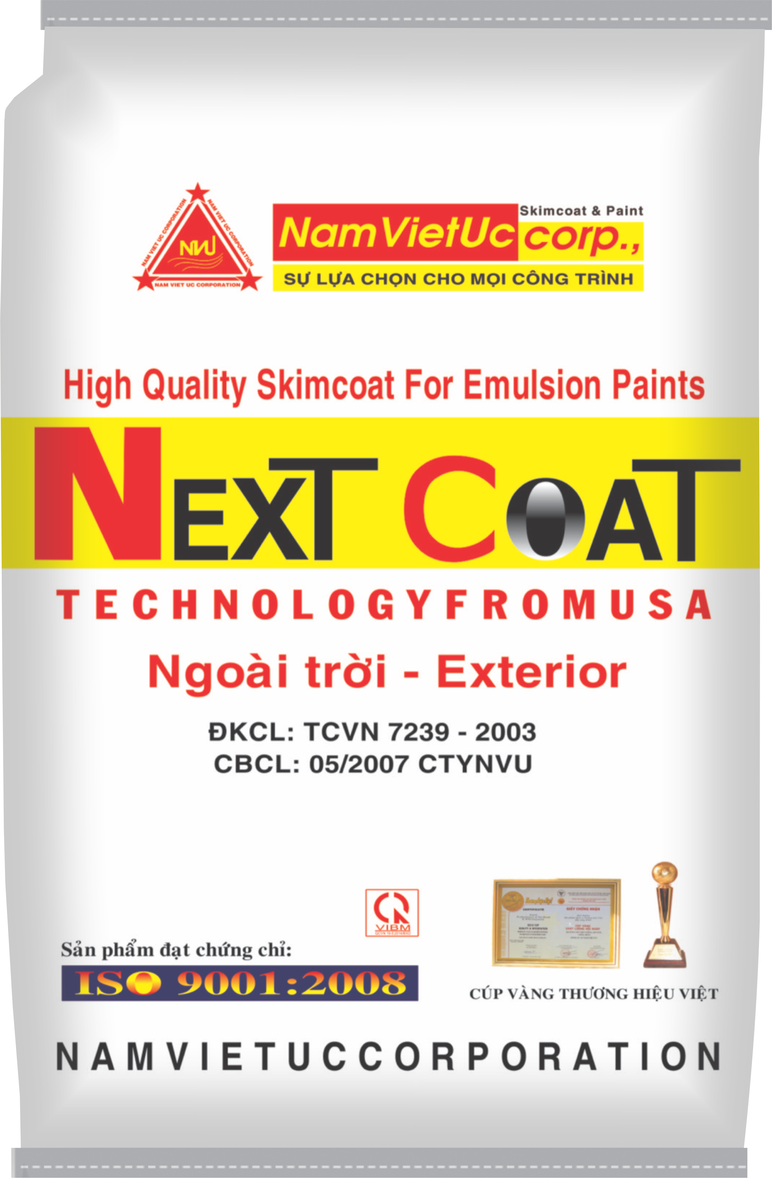 Bột Trét Tường NEXT COAT Ngoại thất