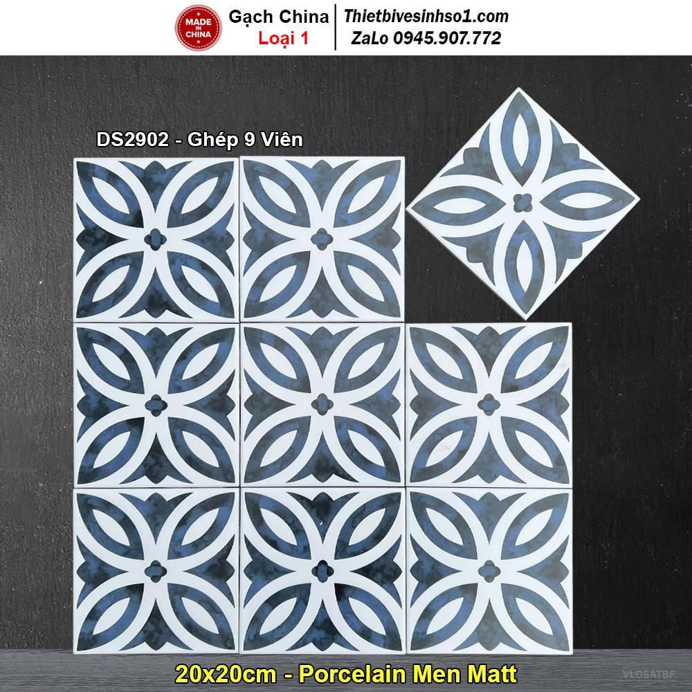 Gạch Bông 20x20 Trung Quốc DS2902