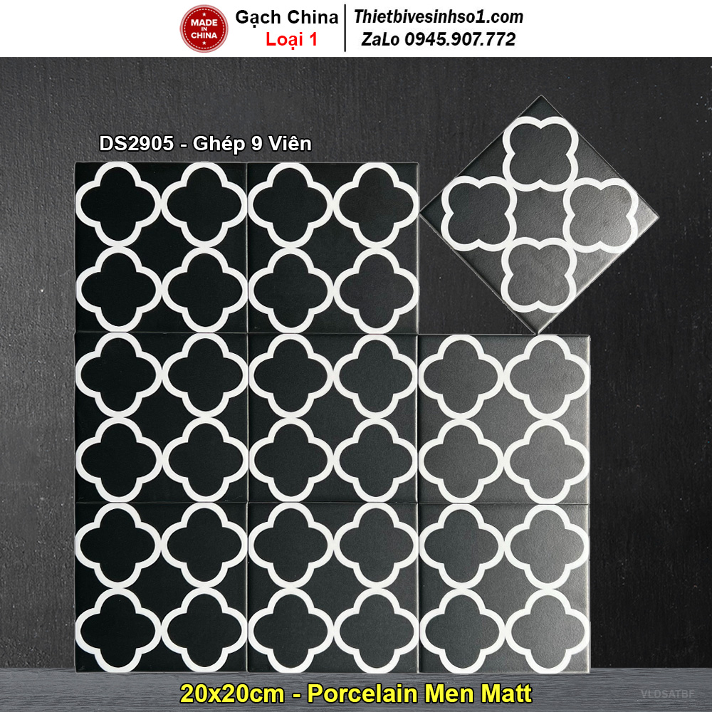 Gạch Bông 20x20 Trung Quốc DS2905