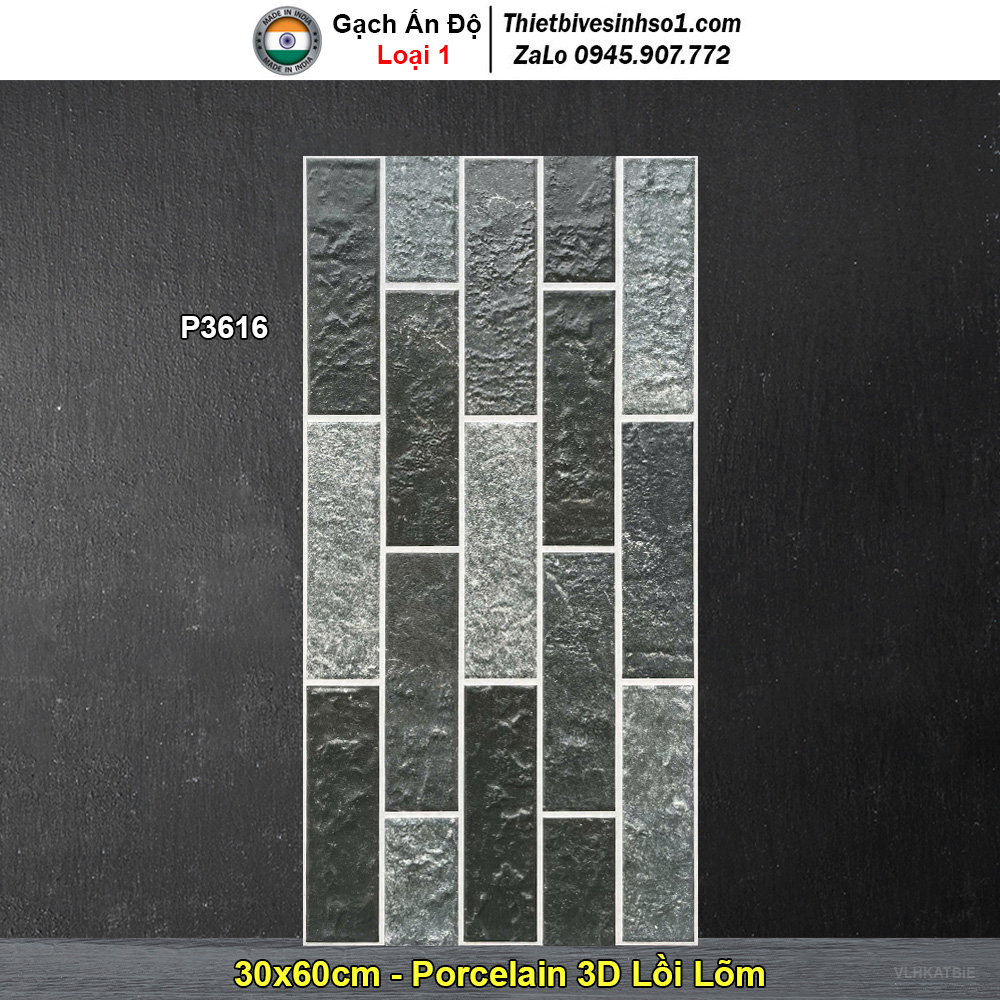 Gạch Ốp Trang Trí 30x60 Ấn Độ P3616