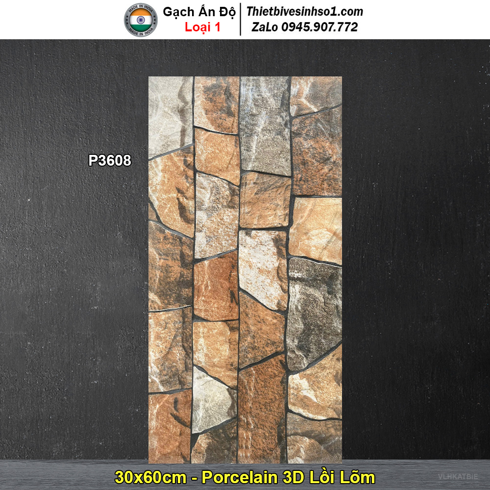 Gạch Ốp Trang Trí 30x60 Ấn Độ P3608