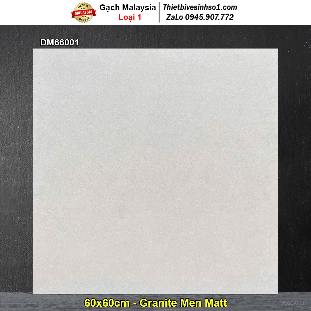 Gạch 60x60 Malaysia DM66001 Vàng Kem