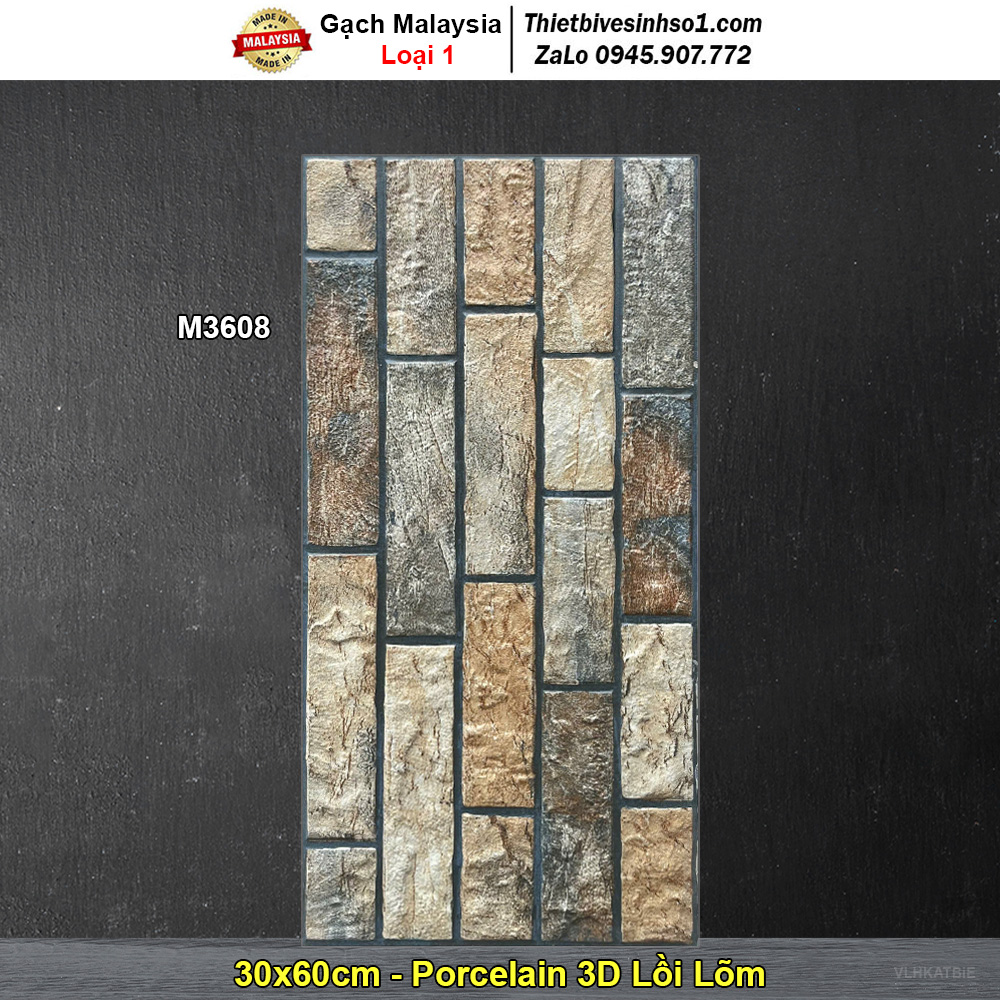 Gạch Ốp Trang Trí 30x60 Malaysia M3608