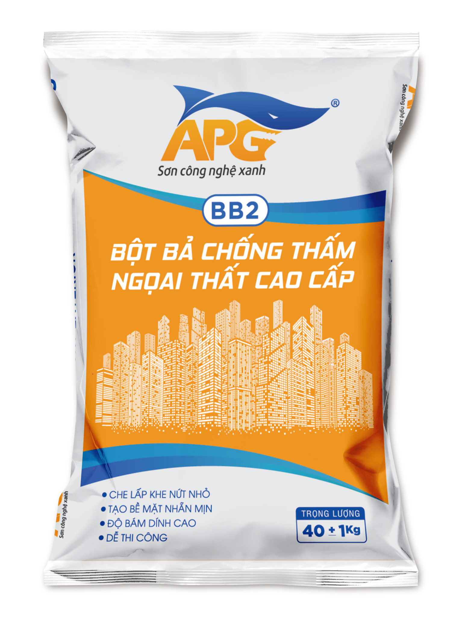 Bột bả chống thấm ngoại thất cao cấp - BB2