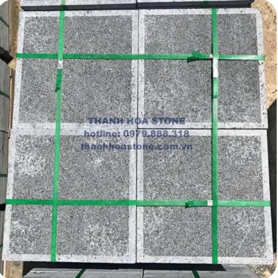 Đá xanh đen băm cà viền
