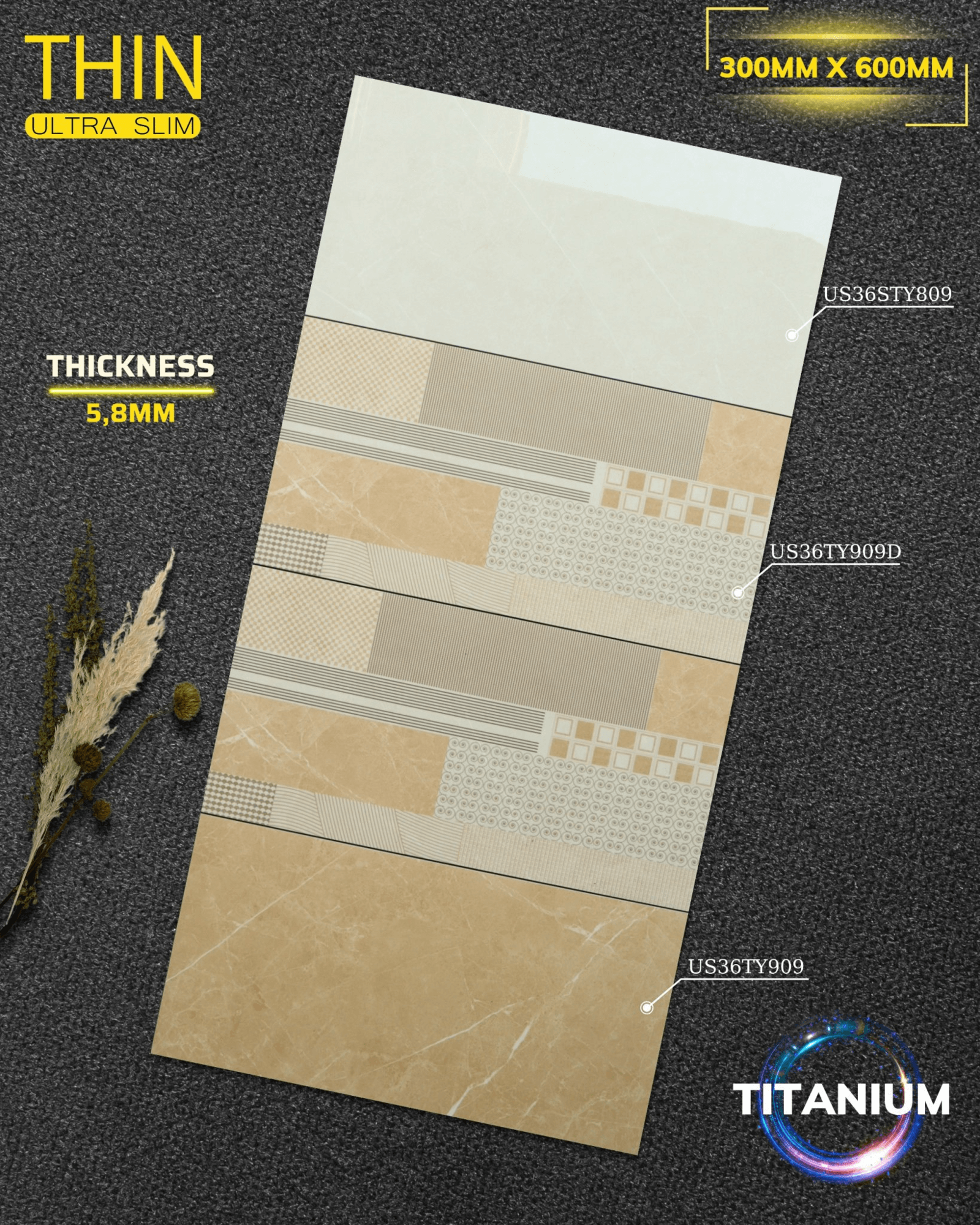 Gạch ốp lát Apodio TY809 TY909D TY909 (Bóng)