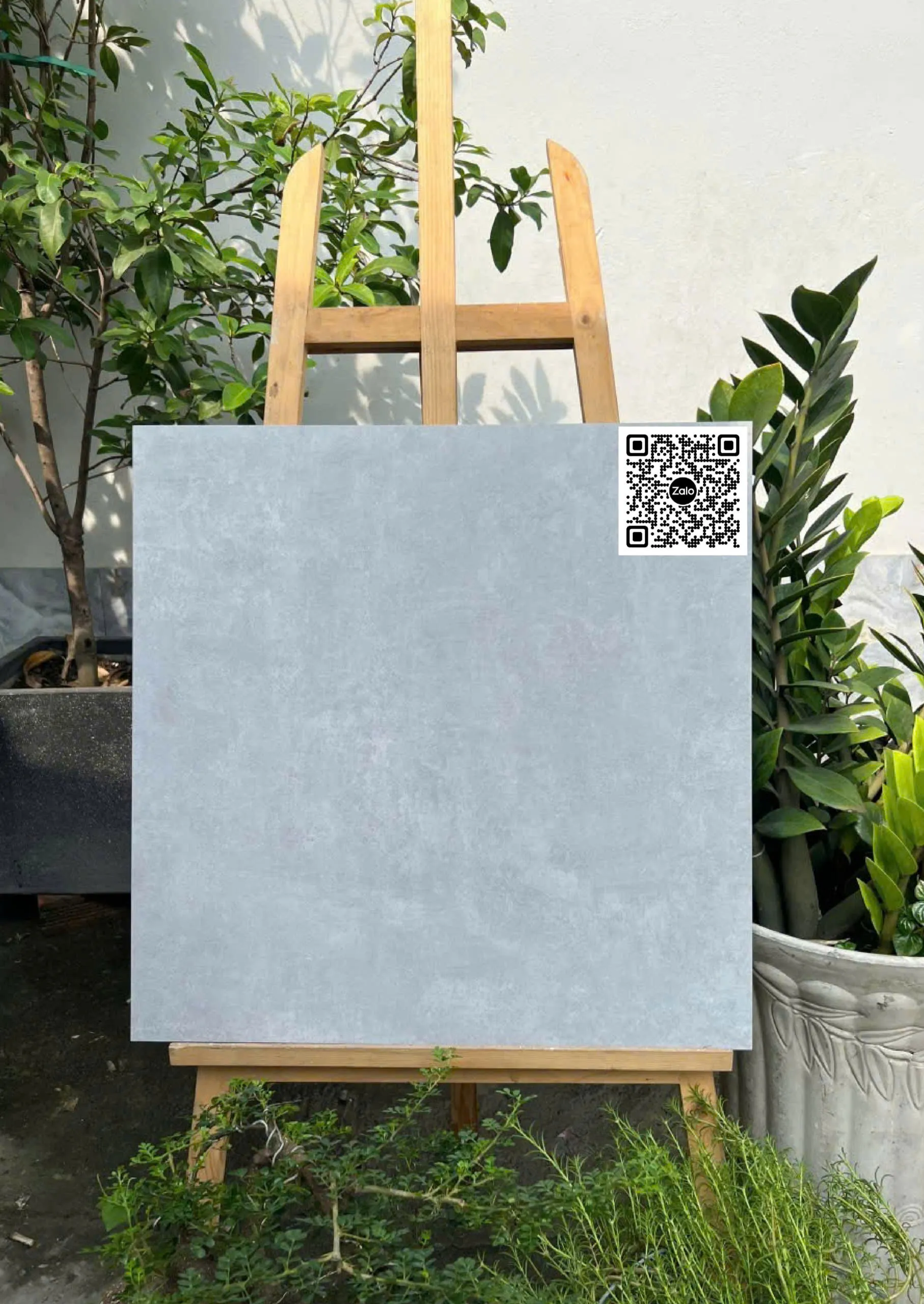 Gạch Đá 60x60 Ốp Lát xám xi măng nhạt