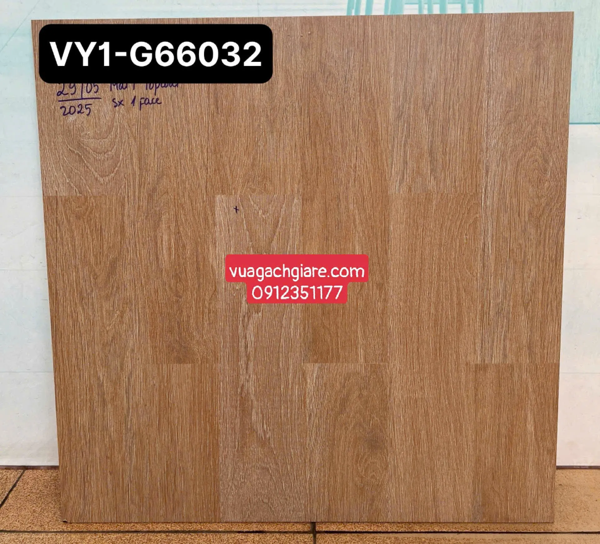 Gạch Đá Mờ 60x60 Ốp Lát Việt Ý Giá Rẻ vân gỗ VY1 - G66032