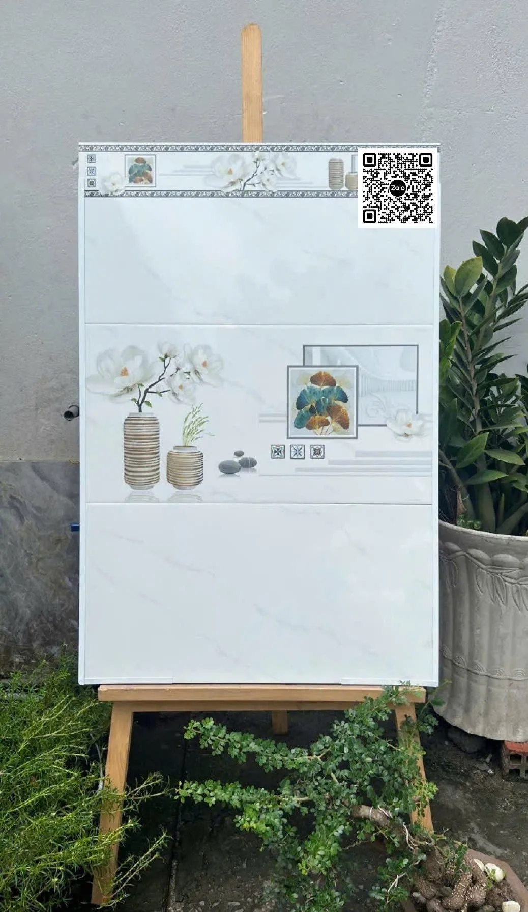 Gạch Men 30x60 Ốp Tường Giá Rẻ trắng vân khói