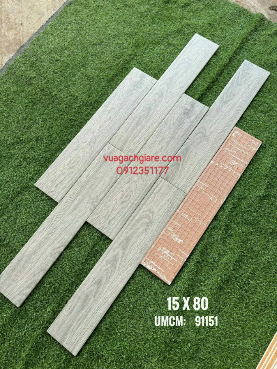 Gạch Vân Gỗ 15x80 màu xám - màu vàng - nâu vàng