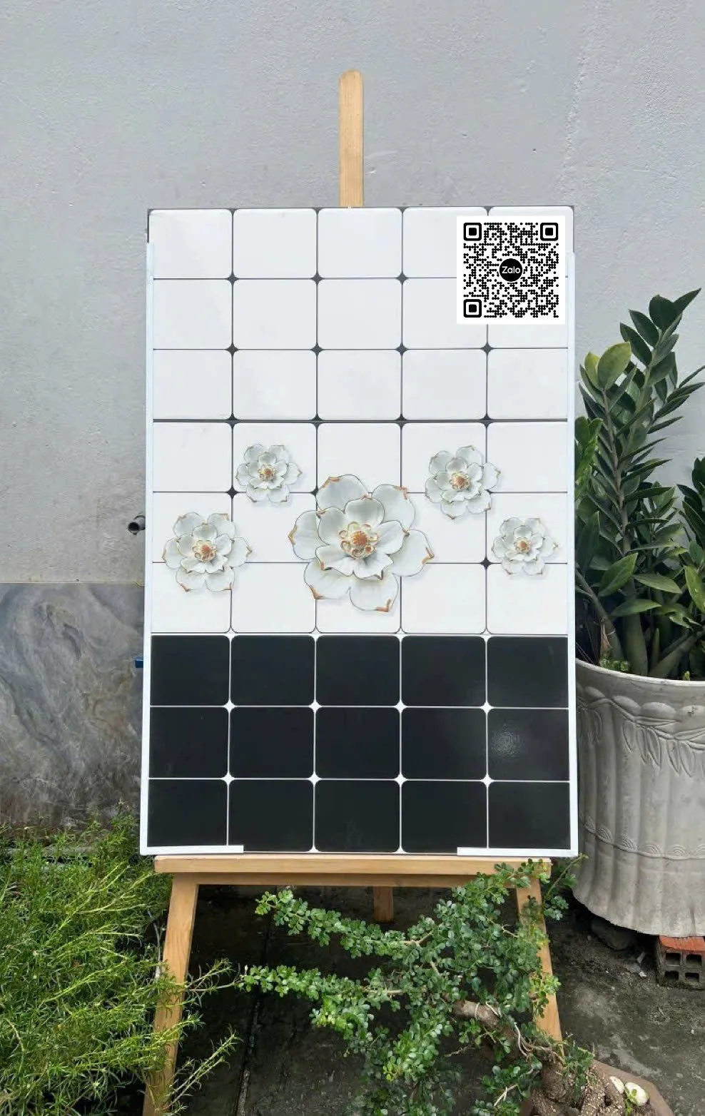 Gạch Men 30x60 Ốp Tường Giá Rẻ đen trắng