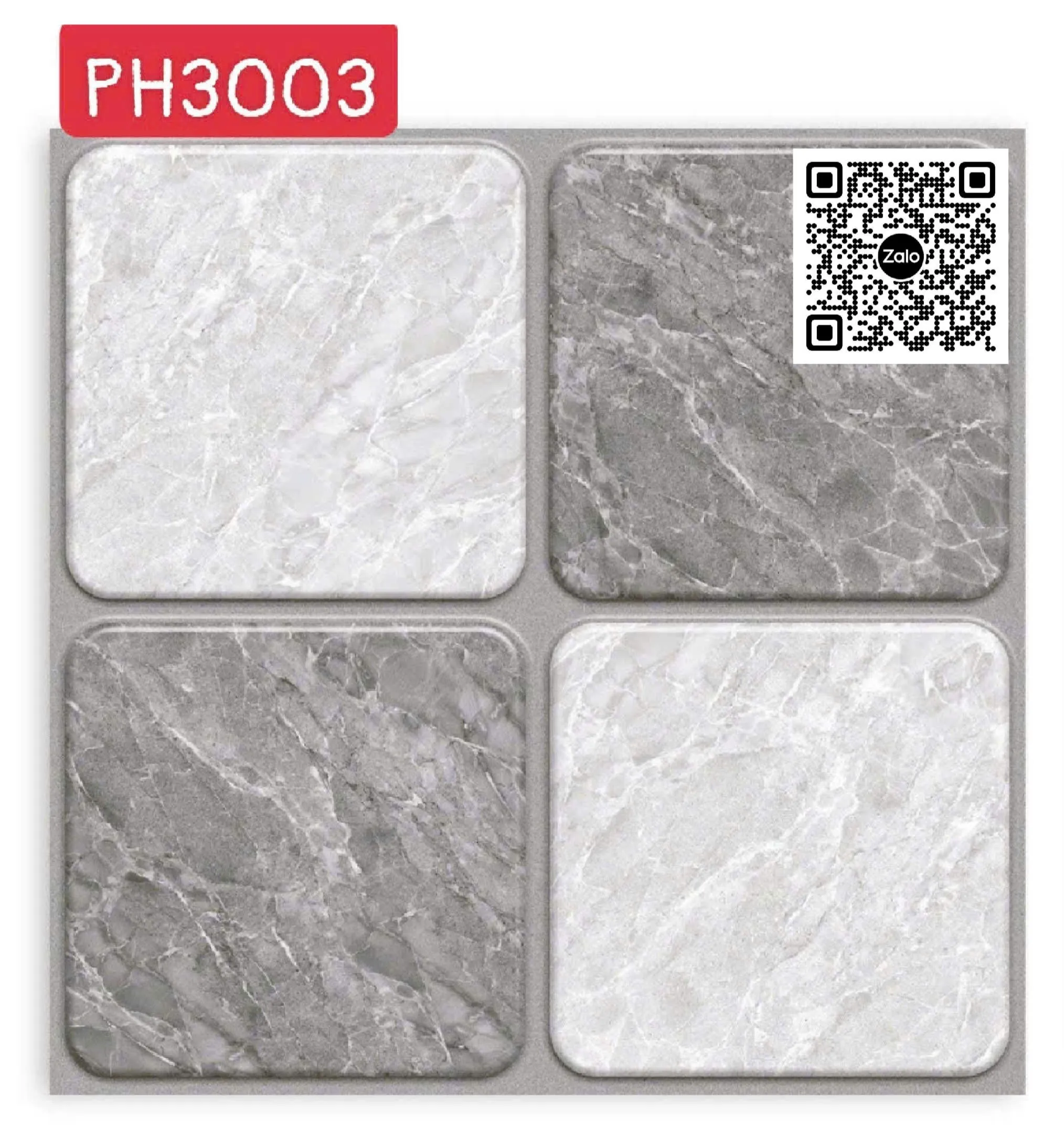 Gạch Men 30x30 Ốp Lát Toilet xám vân đá 3003