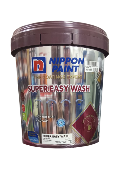 Sơn dự án Nippon nội thất Super Easy Wash 17L