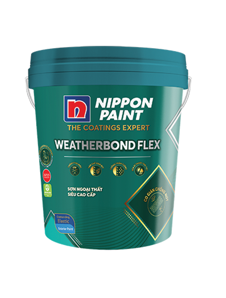 Sơn dự án Nippon ngoại thất WEATHERBOND FLEX 18L