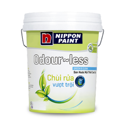Sơn nội thất Nippon Odour-less Chùi Rửa Vượt Trội 5L