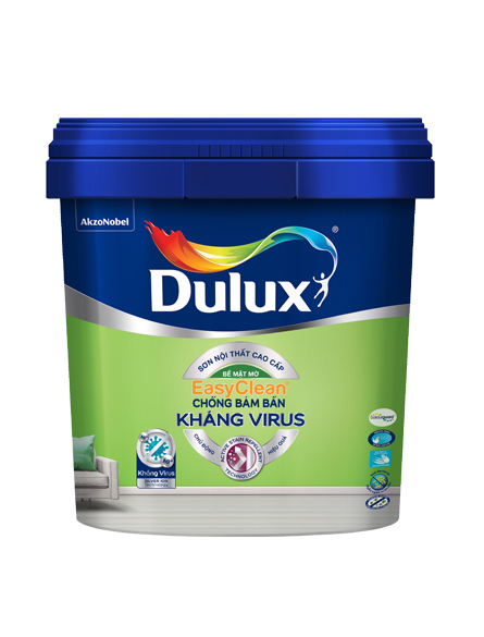 Sơn nội thất Dulux EasyClean Chống Bám Bẩn Kháng Virus Bóng E017 5L