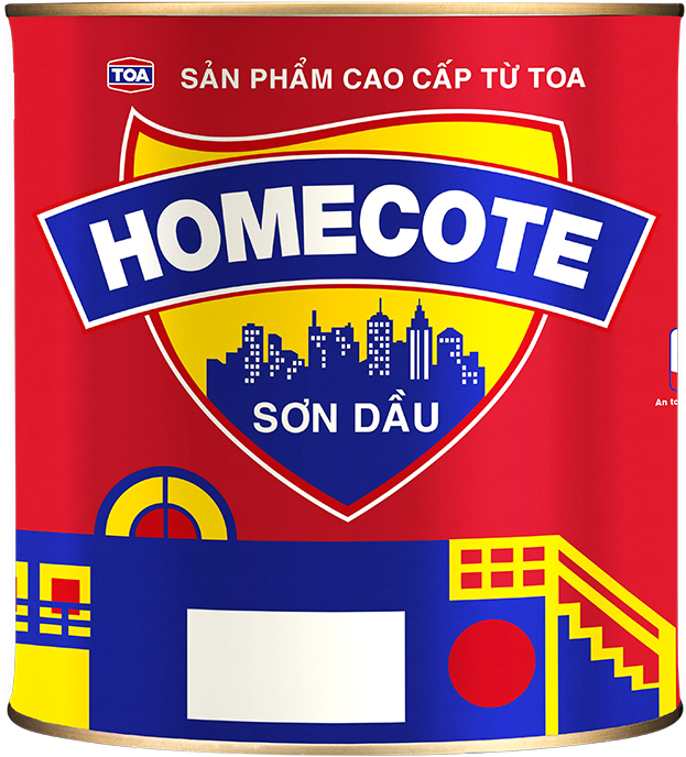 Sơn dầu bóng TOA Homecote 3L