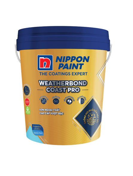 Sơn ngoại thất Nippon WeatherBond Coast Pro 18L