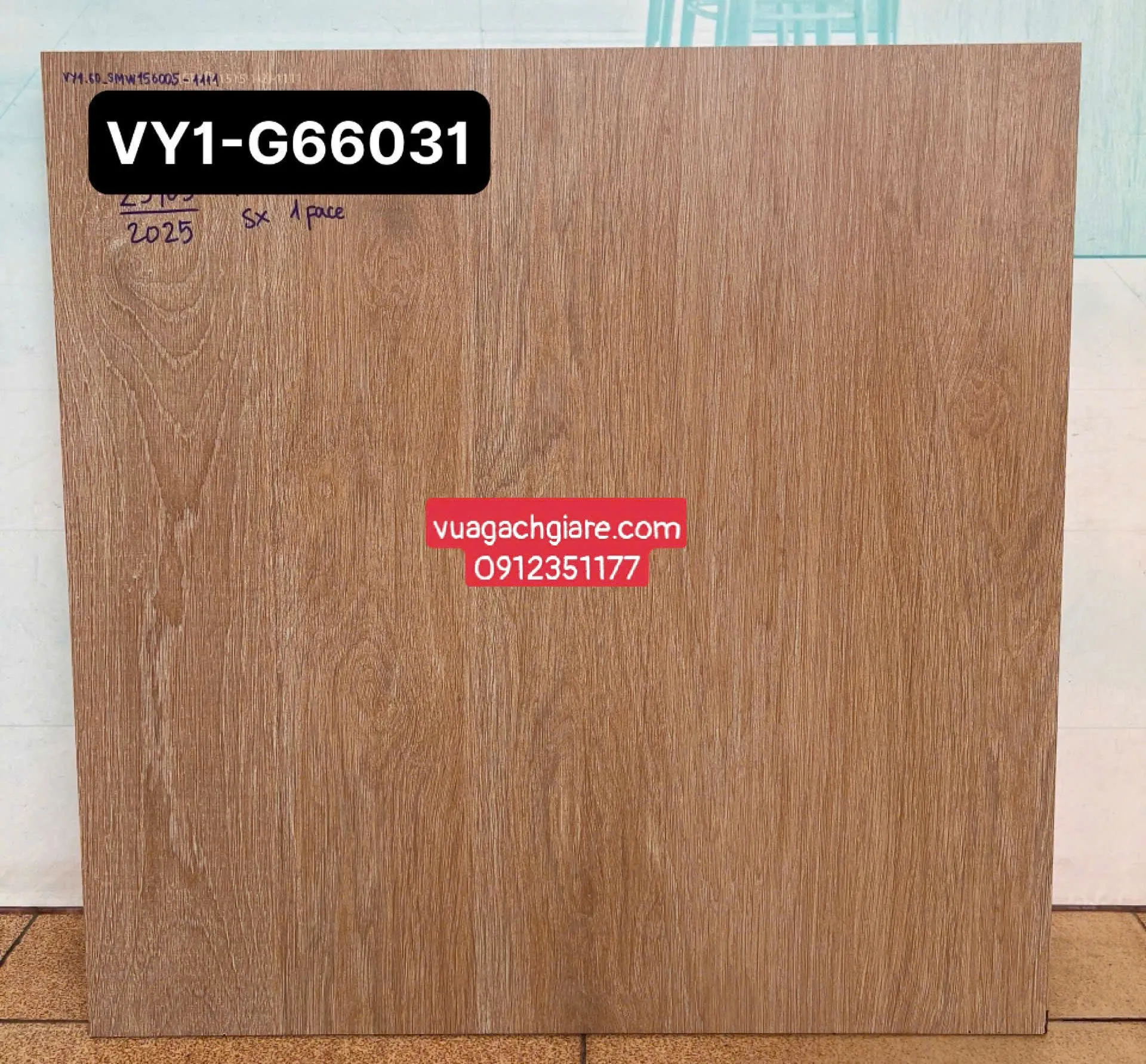 Gạch Đá Mờ 60x60 Ốp Lát Việt Ý Giá Rẻ vân gỗ VY1 - G66031