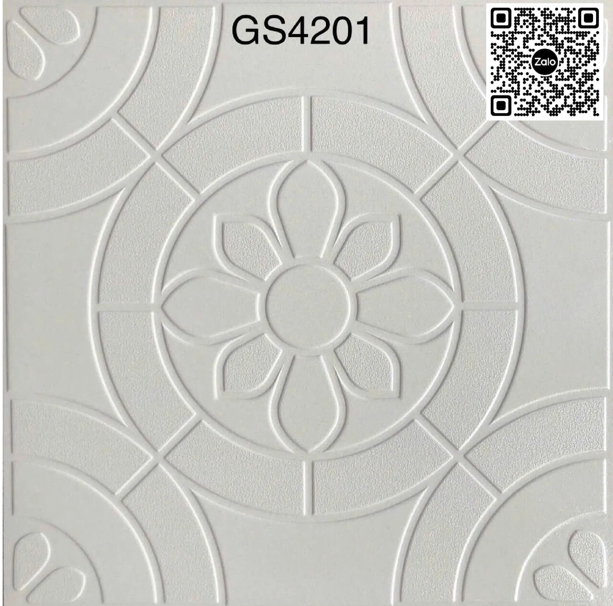 Gạch Đá Mờ 40x40 Ốp Lát Sân Vườn màu trắng GS4201