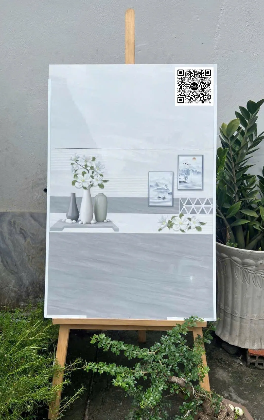 Gạch Men 30x60 Ốp Tường Giá Rẻ xám vân đá