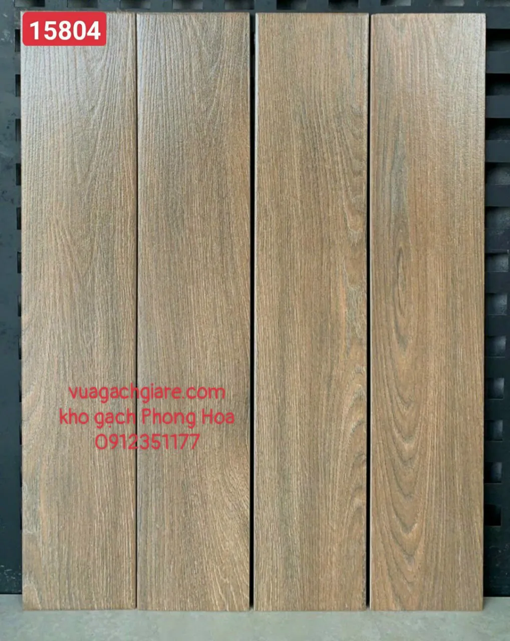 Gạch Vân Gỗ 15x80 Cerato nâu đất CR15804