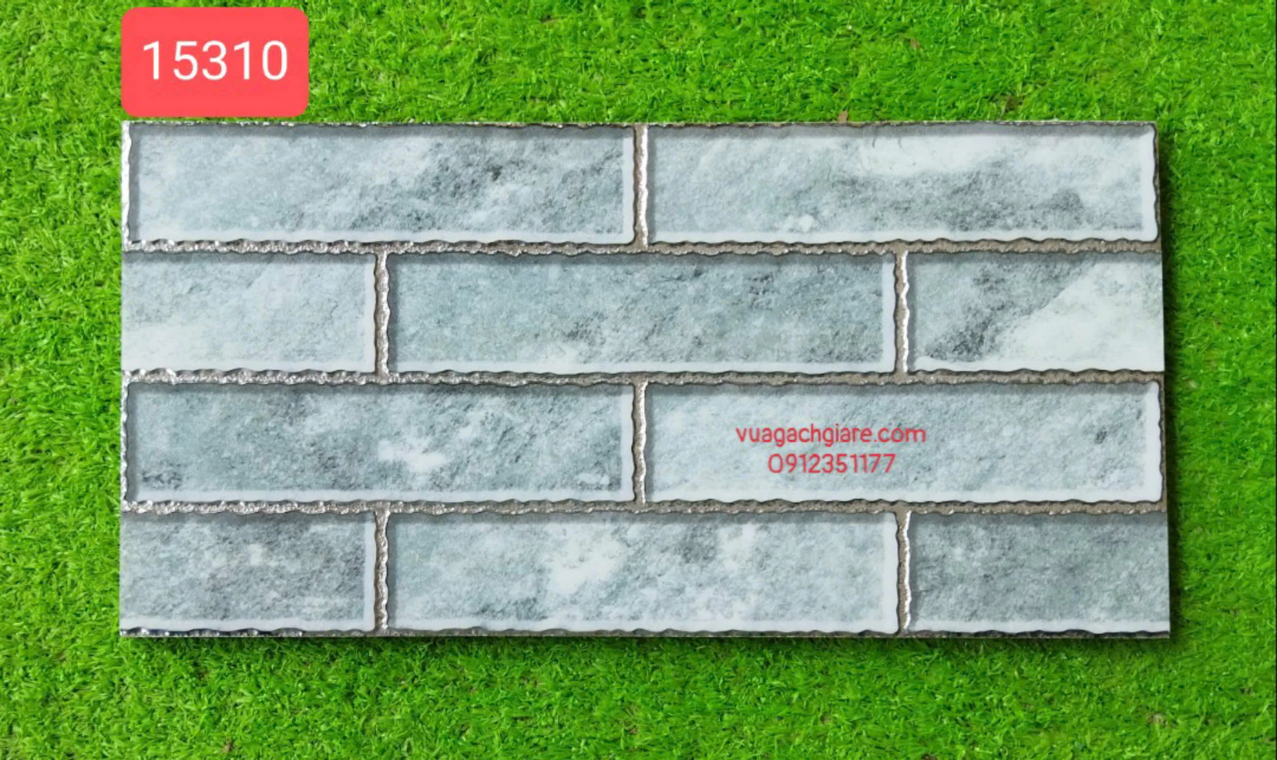 Gạch Khắc Kim 15x30 Cao Cấp nhũ vàng - bạc màu xám 15310 - 15306