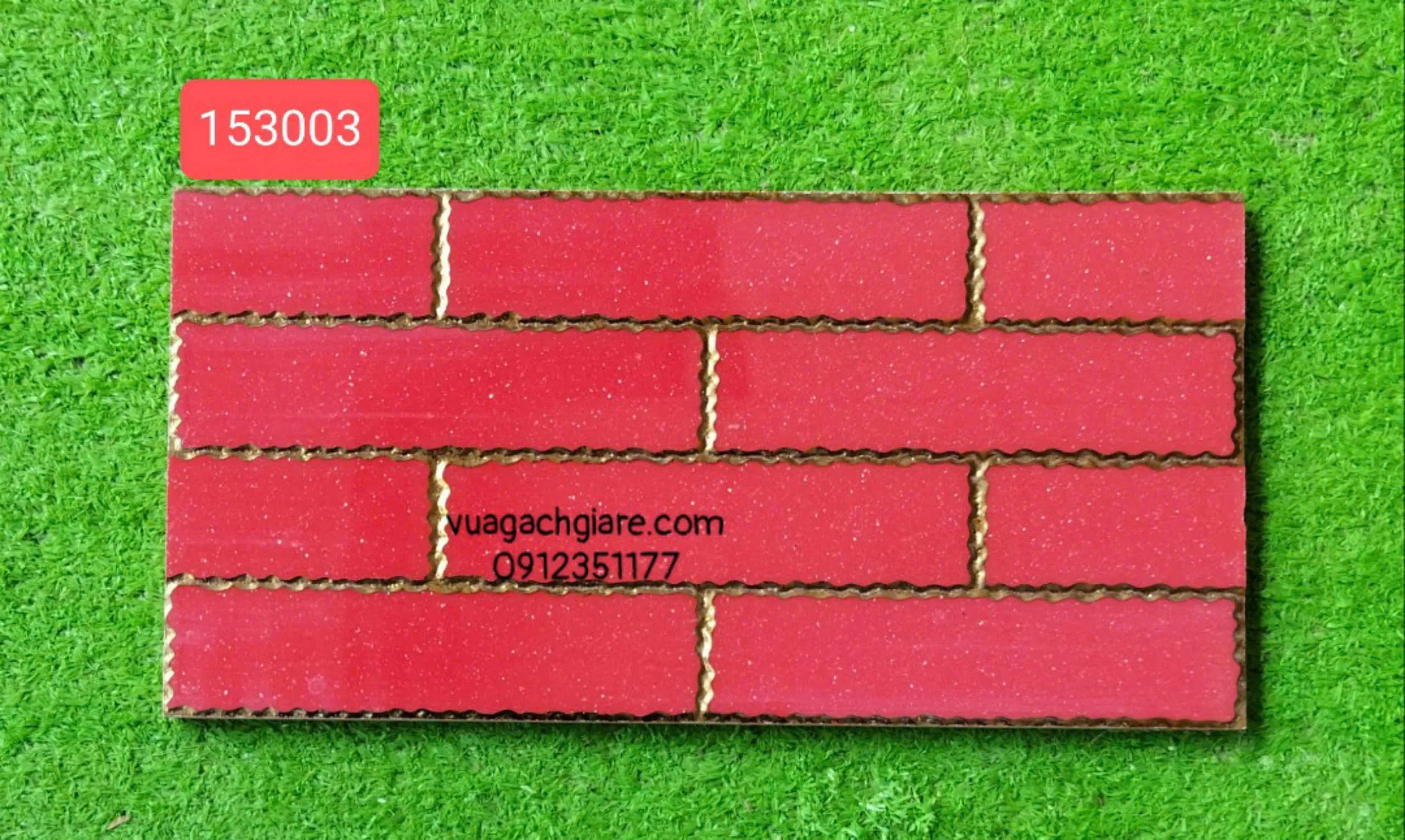 Gạch Khắc Kim 15x30 Cao Cấp nhũ vàng đỏ kim sa 153003 - 15301