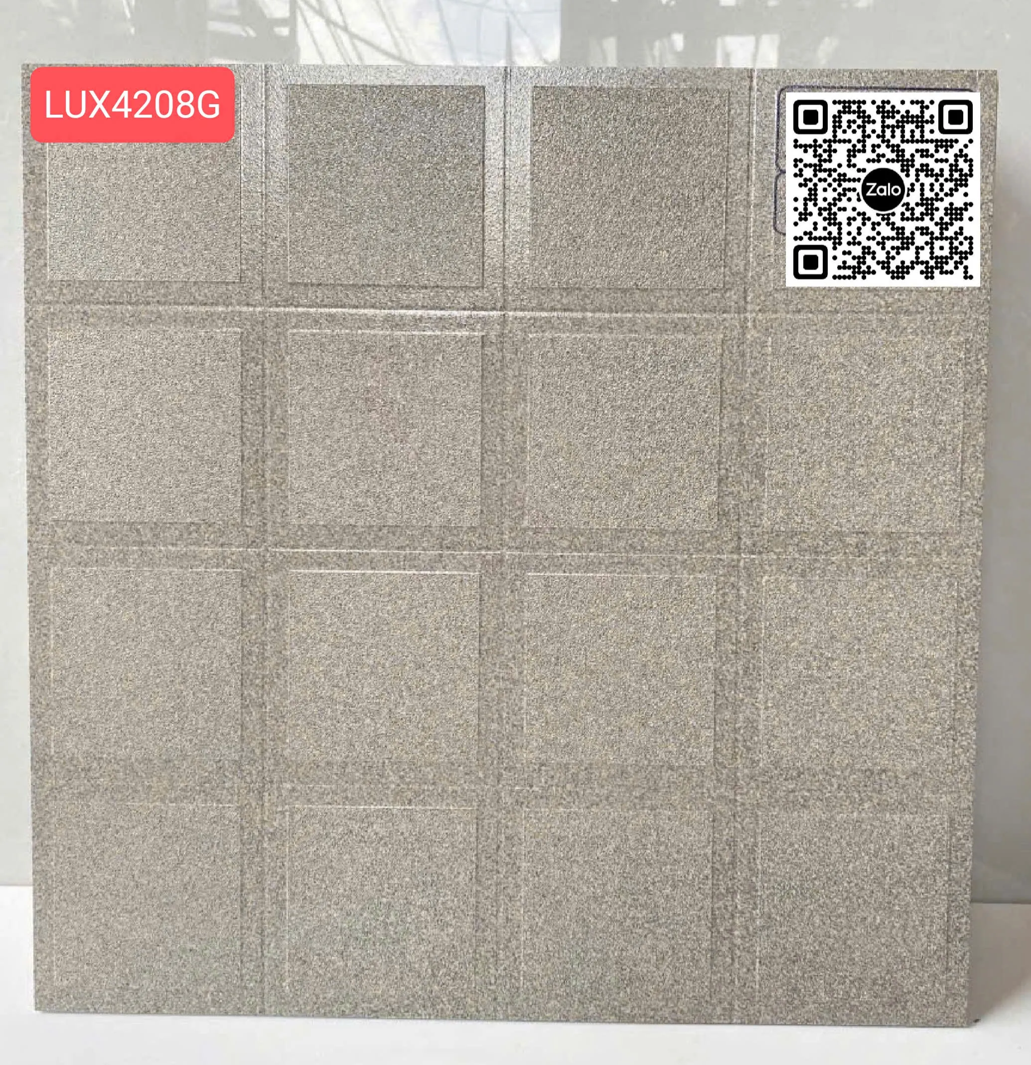 Gạch Đá Mờ 40x40 Ốp Lát Sân Vườn màu xám LUX4208G