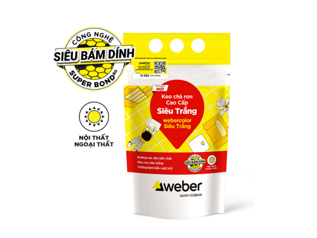 Keo (vữa) chà ron cao cấp Siêu Trắng NỘI NGOẠI THẤT